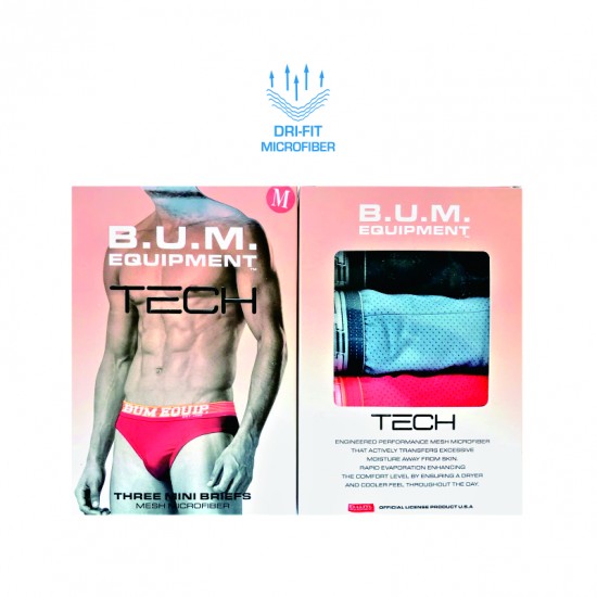 BUM Tech Meshed Mini Briefs 3pcs Pack