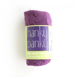 Hanky Panky Signature Low Rise Thong - Valiant Purple