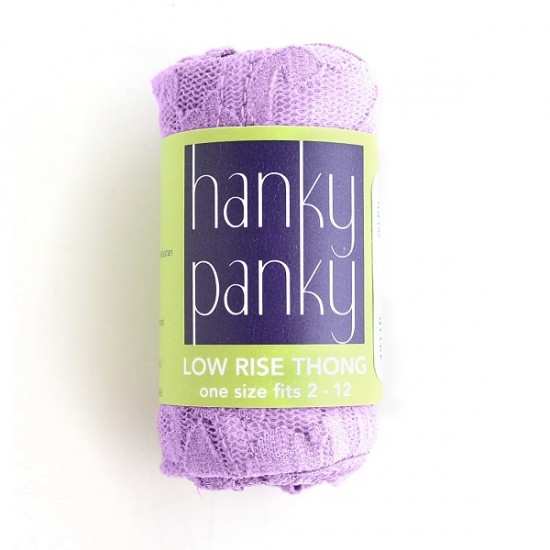 Hanky Panky Signature Lace Low Rise Thong - Lavender Sachet