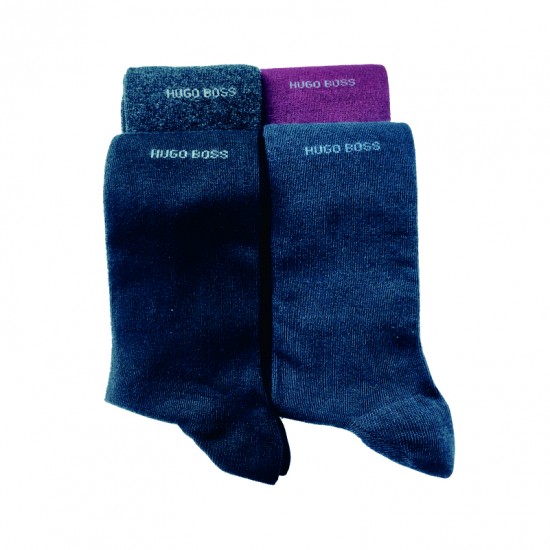 Hugo Boss Dress Socks Gift Pack in Metal Box 4pcs Pack