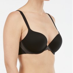 Spanx Pillow Cup Signature Push-Up Plunge Bra - Black 