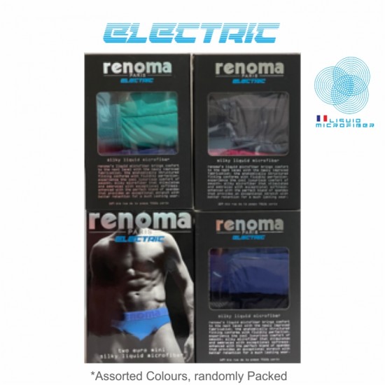 Renoma Electric Microfiber Mini Briefs (2 in 1) Assorted Colours