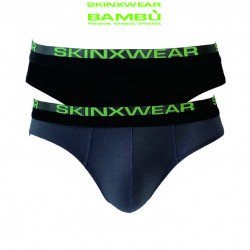 Skinxwear Premium Bamboo Italian Mini Briefs (2 in 1) Assorted Colours