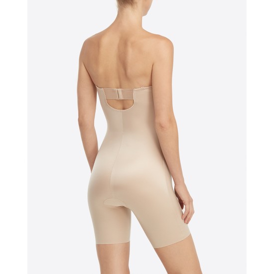 Spanx Suit You Fancy Strapless MT Bodysuit - Champaign Beige