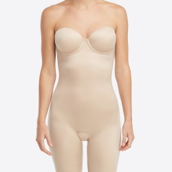 Spanx Suit You Fancy Strapless MT Bodysuit - Champaign Beige